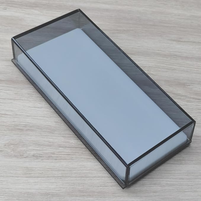 Eyelash Grafting Pallet with Cover, Dust-proof Acrylic Lash Tile holder, Eyelash Extensions Storage Gasket Pads (Grey)