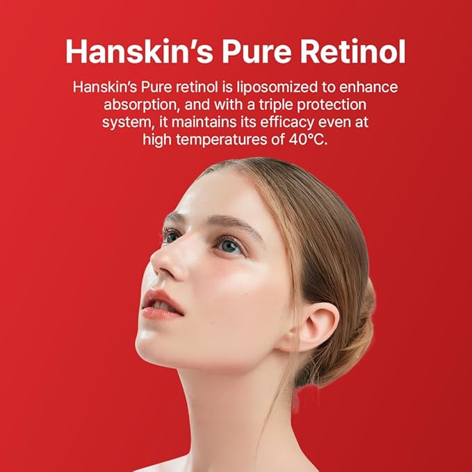 Hanskin Retinol Facial Cream, Repair Fine Lines & Wrinkle, Anti Aging Retinol Moisturizer for Face, For Smoothing Firming Revitalizing Radiant Glow Skin, Korean Skincare, 50ml/1.69 FL Oz