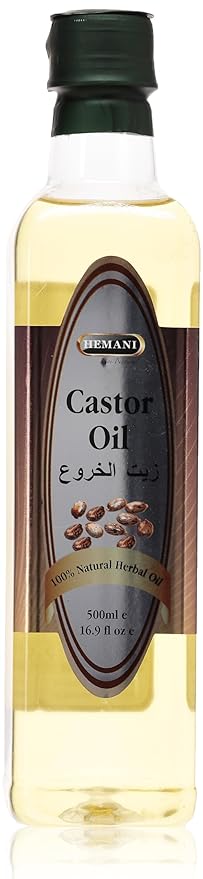 Hemani Castor Oil 500mL - Promotes Hair Growth, Nourishes Skin, and Strengthens Nails
