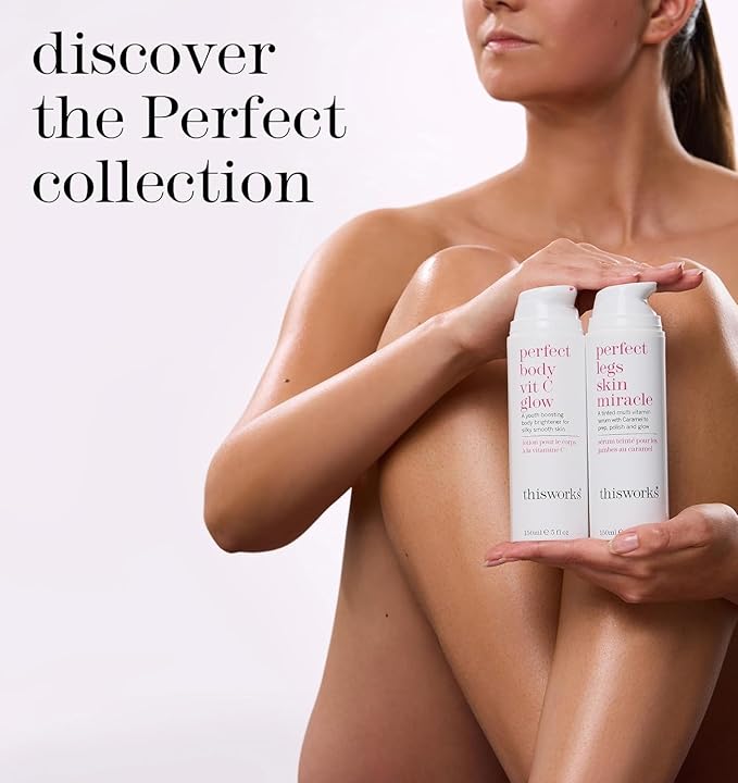 THISWORKS Perfect Legs Skin Miracle: Tinted Serum with Vitamin C & E for Radiant, Sun-Kissed Glow, Evens Skin Tone & Reduces Imperfections, 5 fl oz