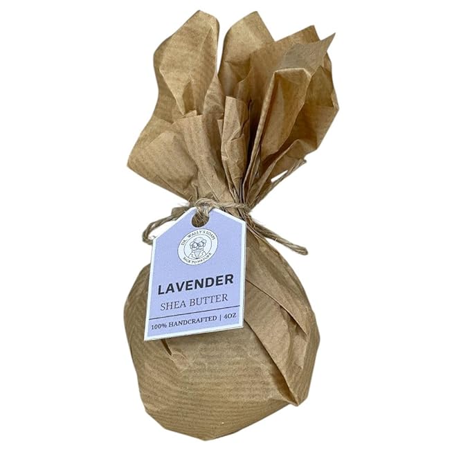 DR. WALLY'S SOAPS Handcrafted Soap Balls - Rustic Hand Formed soap Balls - Old Fashioned - Lavender - 4.25 oz Each, Made in USA (Lavender flower)