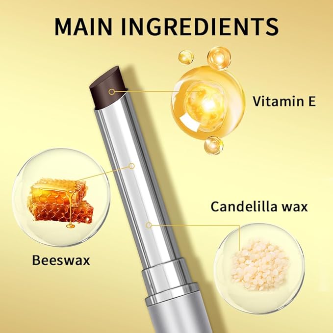 Tinted Lipstick Hydrating Natural Glossy Lip Balm Honey Collection Lipstick Set, Pink and Dark Shades Long-lasting (Dark Honey, 0.07oz)