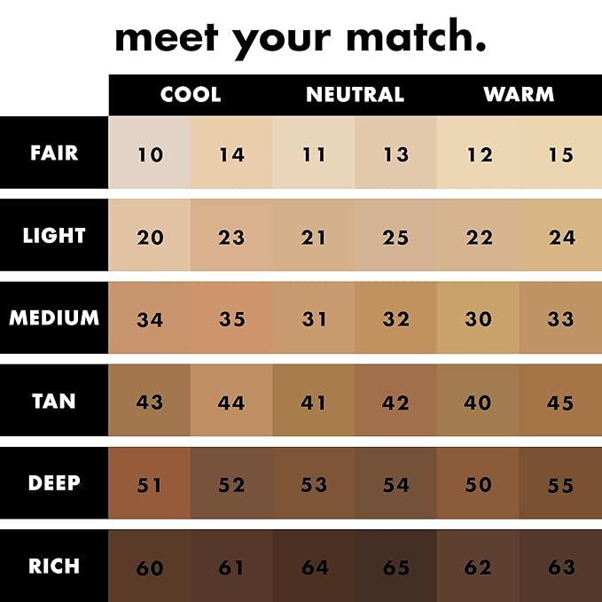 e.l.f. Soft Glam Foundation, Medium Coverage, Long-Lasting & Buildable Foundation For A Smooth, Satin Finish, Vegan & Cruelty-Free, 34 Medium Cool
