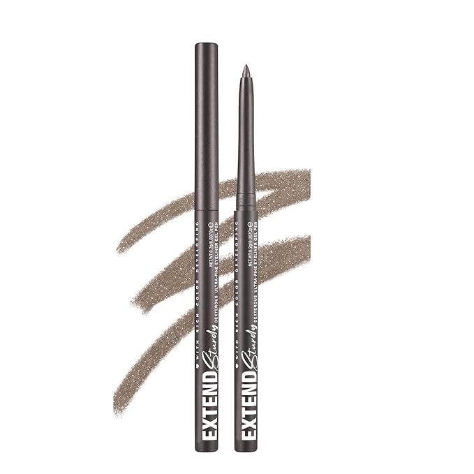 Grey Eyeliner Pencil Waterproof Retractable Cream Grey Gel Eyeliner Smudge-proof Hypoallergenic (10#)