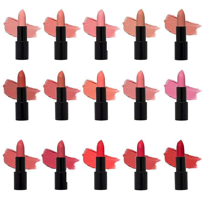 Radiant Professional Advanced Care Lipstick - Ultra Nourishing, Moisturizing Long Lasting Matte Lipstick With Vitamin E- UVA UVB Filters - VELVET (18 CHERRY – VIVID TRUE RED)
