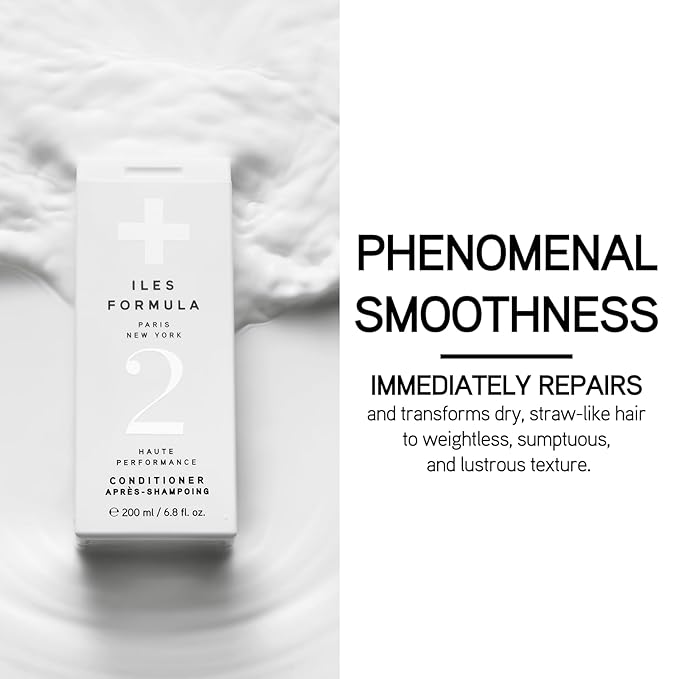 ILES FORMULA Hair Conditioner – Weightless, No Residue, Stops Breakage & Split Ends w/Tucuma Butter, Pracaxi Seed & Vitamins - Transforms Damaged Hair to Lustrous Texture, 6.8 Fl Oz (200 ML)