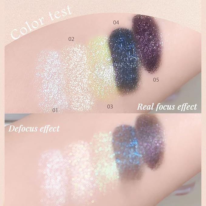 Light Green Cream Glitter Shimmer Metallic Eyeshadow Palette Makeup, Natural Single Mini Instant Holographic Eyeshadow For Women, Sombras Crema Para Ojos, Talc, Paraben & Cruelty Free