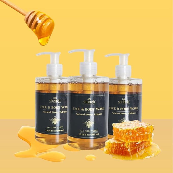 Shoneh Face & Body Wash – Natural Honey Extract [PH 5.5] – Suitable for ALL Skin Types