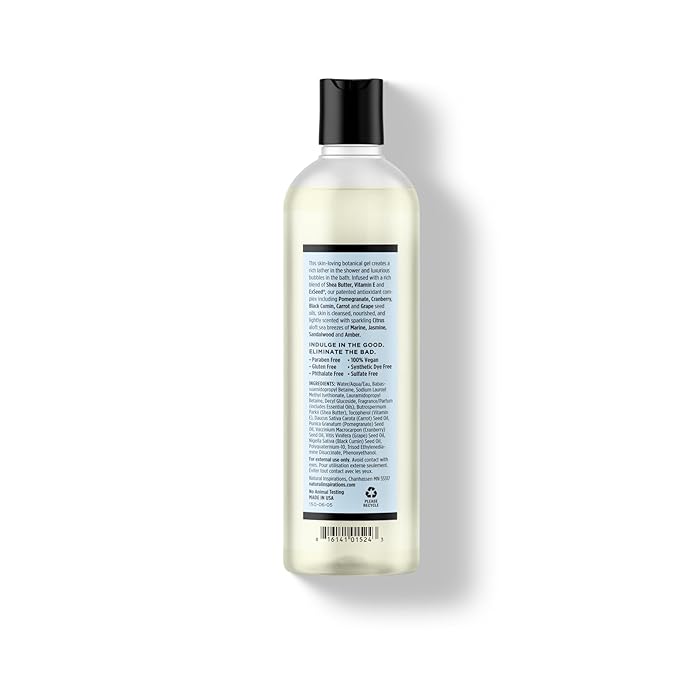 Natural Inspirations Sea Salt Citrus Moisturizing Bath & Shower Gel 12.5oz