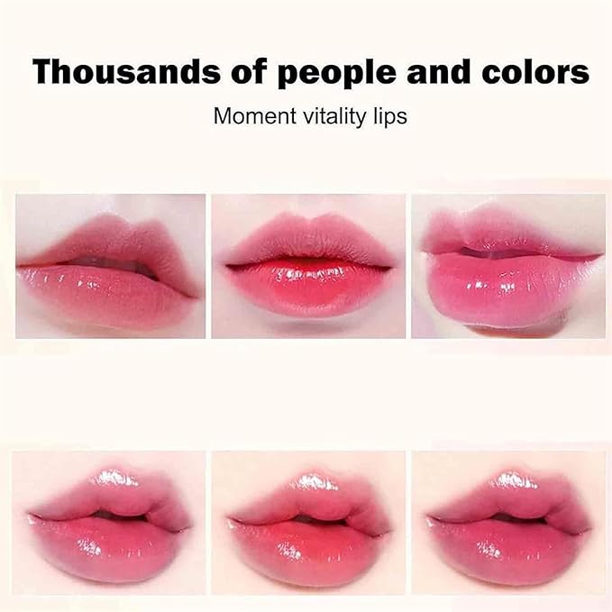 2Pcs Transferproof Color Changing Lipstick,Clear Lipstick That Changes Color,Long Lasting 24 Hours Moisturizing Glossy Shine Lip Gloss for Women