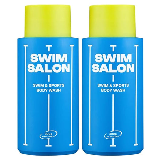 Chlorine-Removing Body Wash for Swimmers | Vitamin C | Hydrating & Refreshing | Sulfate-Free, Silicone-Free, Paraben-Free (10.58 oz / 300g, Pack of 2)