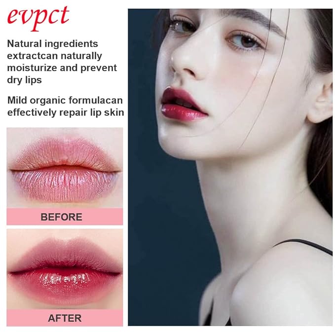 BINGBRUSH Aloe vera Color Changing Lipstick,Moisturizer Long Lasting Lip Care Magic Lip Gloss,Makeup Lipstick Set (2 Pcs Red Cherries, 2 Count (Pack of 1))