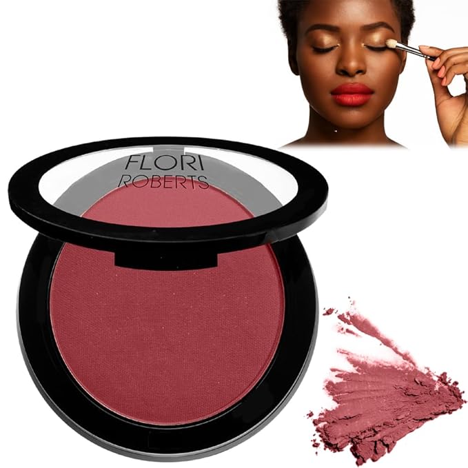 Color Pro Blush by Flori Roberts, Pressed Powder Blush with Buildable Coverage, Complexion Enhancing Makeup