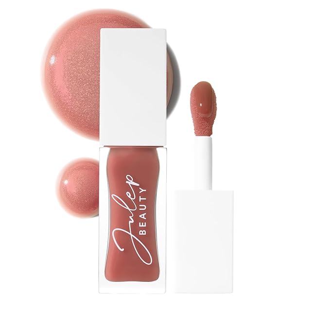 Julep So Plush Glossy Lip Oil, Hydrating Lip Treatment, Sheer Color & High-Shine Finish, Infused With Jojoba Oils, Apricot and Avocado, Vegan & Cruelty-free, All Neutral
