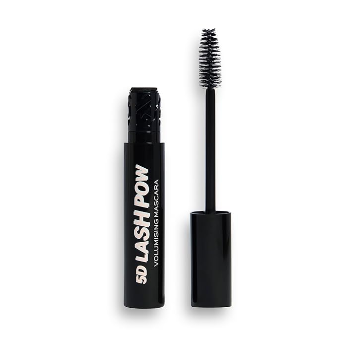 Revolution, 5D Lash Pow Mascara, Lengthening & Volumizing Effect, Thickening Black Formula, Vegan & Cruelty-Free, 0.41 fl oz