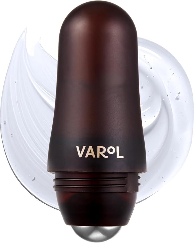 Ice Roll Serum for Face, Puffy Eyes, Under Eye Bags - Bakuchiol & Collagen for Wrinkles, Anti Aging, Ice Roller for Puffiness, Redness, Dark Circles - Korean Skin Care & Gua Sha, 1.69 Fl Oz