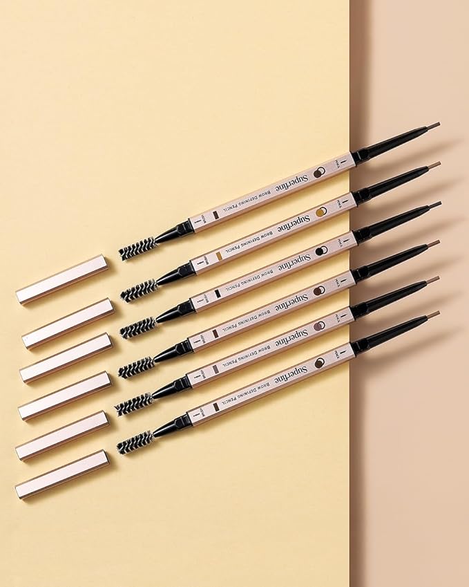 Beauty Superfine Micro Brow Pencil – 1.5mm Ultra-Fine Tip, Waterproof, Vegan Formula, 6 Shades – Long-Lasting Natural Eyebrow Pencil (05 - Dark Brown, 0.08G/0.002 FL.OZ（pack of 1）)