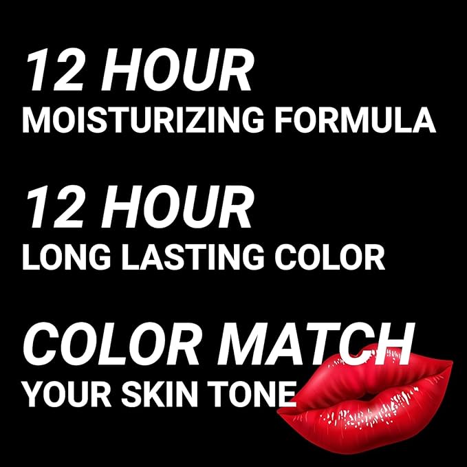 MOODmatcher Original Color Changing Lipstick – 12 Hours Long-Lasting, Moisturizing, Smudge-Proof, Glamorous Personalized Color, Premium Quality – Made in USA (Dark Blue)
