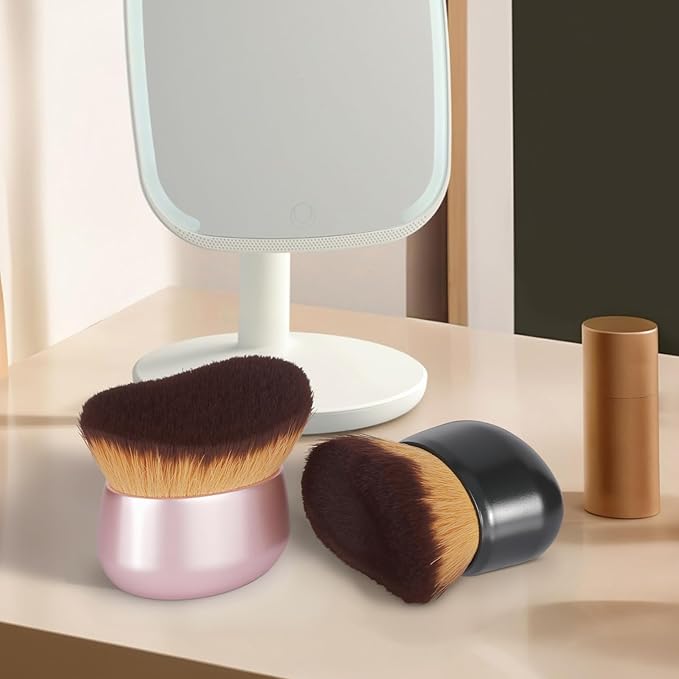 Extra Large Makeup Brush & Self Tanning Brush For Self Tanner，For Foundation，Arms And Legs makeup&Bronzer Blend, Body Makeup,Face&Back Makeup - Easy Use, Wet/Dry Use-Black