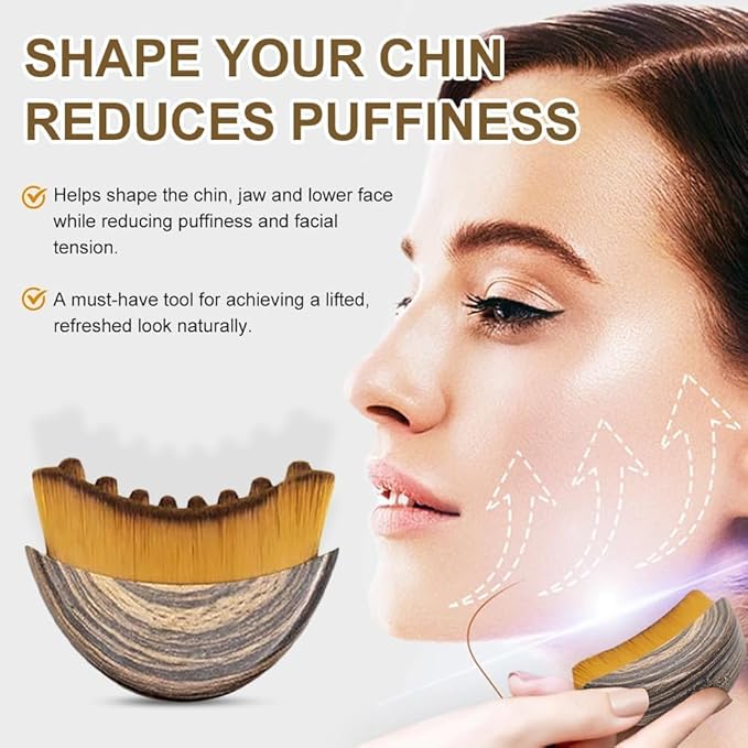 New Lymphatic Contour Face Brush, Lymphatic Drainage Massager for Face,Ergonomically Designed to Fit The Skin Precisely and Relieve Fatigue