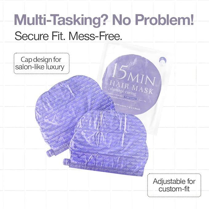 15-Min Nourishing Travel Hair Mask Set for Deep Conditioning, Vibrance, and Shine