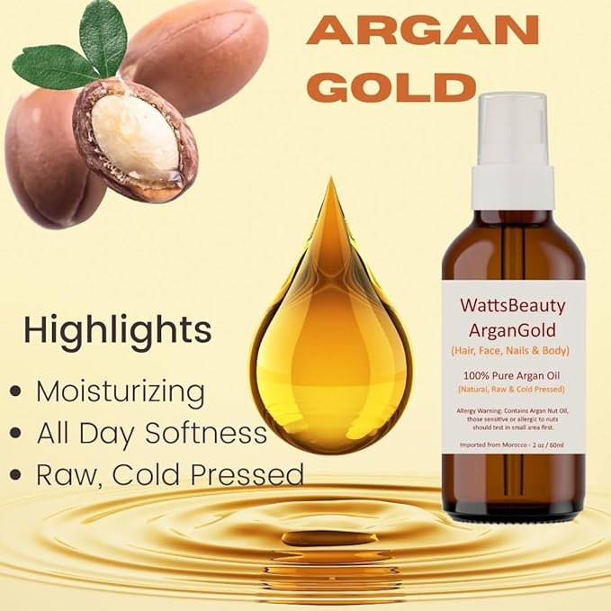 ArganGold 100% Pure Argan Oil - Ultra Moisturizer for Face, Body and Hair - 4 oz.