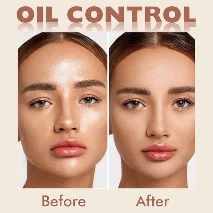 evpct Oil Control Pressed Face Powder Compact for Women, Translucent Setting Powder Makeup Foundation for Women, Waterproof Long Lasting Lightweight, polvo compacto de maquillaje, 245 Radiant Honey