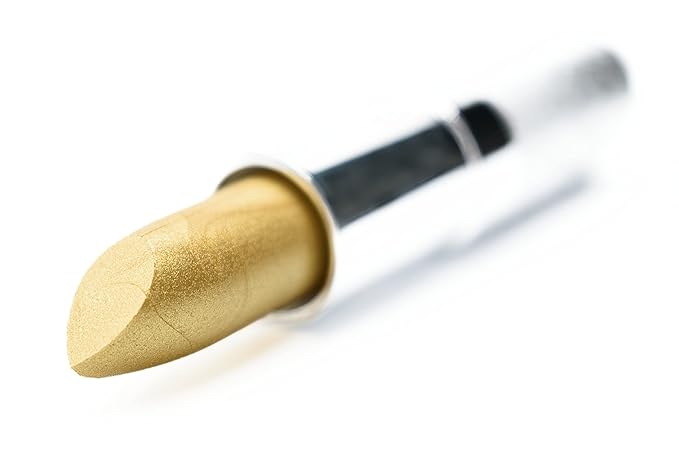 Glimmer Gold Metallic Famous Creamy Shiny Lipstick Color Moisturizing Paraben Free, No Animal Testing & Cruelty Free Lip Makeup Color