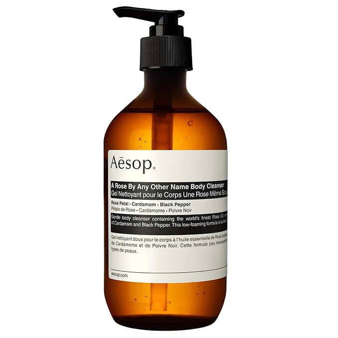 Aesop A Rose By Any Other Name Body Cleanser | Gentle Botanical Cleanser with Rose Petal Oil & Plant Extracts | 500 mL / 16.9 oz