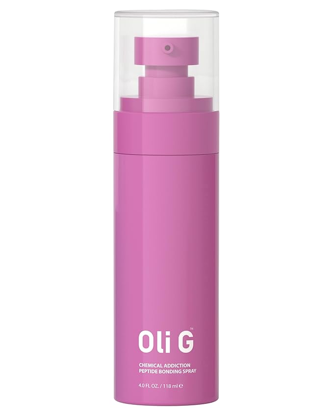Oli G Chemical Addiction Peptide Bonding Spray 4oz / 118 ml – Bond-Repair Leave-In for Damaged & Color-Treated Hair – Peptide Complex + Amino Acids + Panthenol – Preps Hair for Chemical & Heat Styling