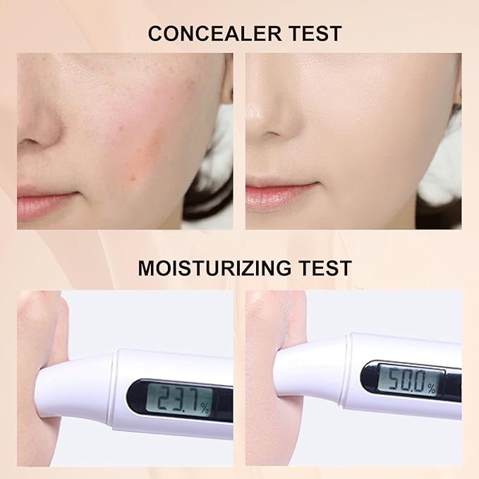 Mushroom Head Air Cushion CC Cream - BB Cream Foundation Makeup Concealer Moisturizing Oil Control, Long-Lasting & Waterproof, Easy Makeup Even Skin Tone (Buff Beige, 3.21 Ounce (Pack of 1))