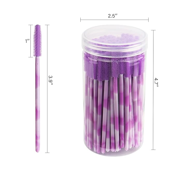 Disposable Silicone Eyelash Mascara Brushes Wands Applicator Eyebrow Brush Makeup Tool Kit Set Tool Bulk