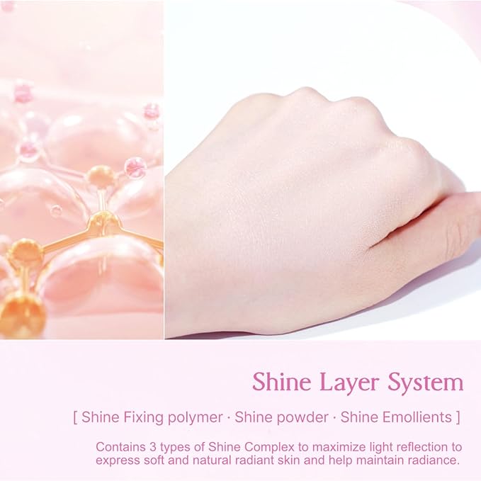 MIBA Ion Calcium Foundation Double Cushion Glow 25 g / 0.88 oz Big Cushion SEASON 3. Long Lasting Cover Effect. Moisture glow. Skin tightening relief. Smooth adhesion. (Lovely #21 Rosy Ivory)