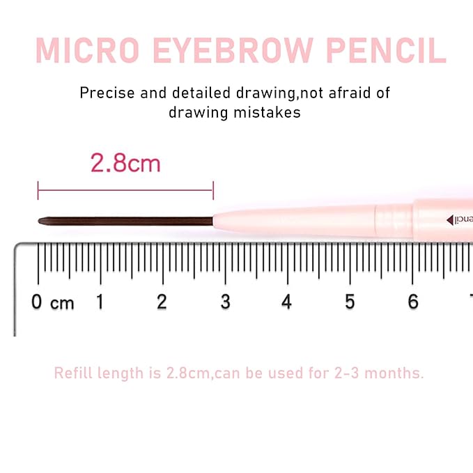 Eyebrow Pencils for Women Brown,6Pack Soft Brown Eyebrow Pencil Waterproof,Ultra-Precise Tip Long-Lasting Micro Brow Pencil for Natural Looking Eyebrows,Built-In Spoolie Brush,04 Soft Light Brown.