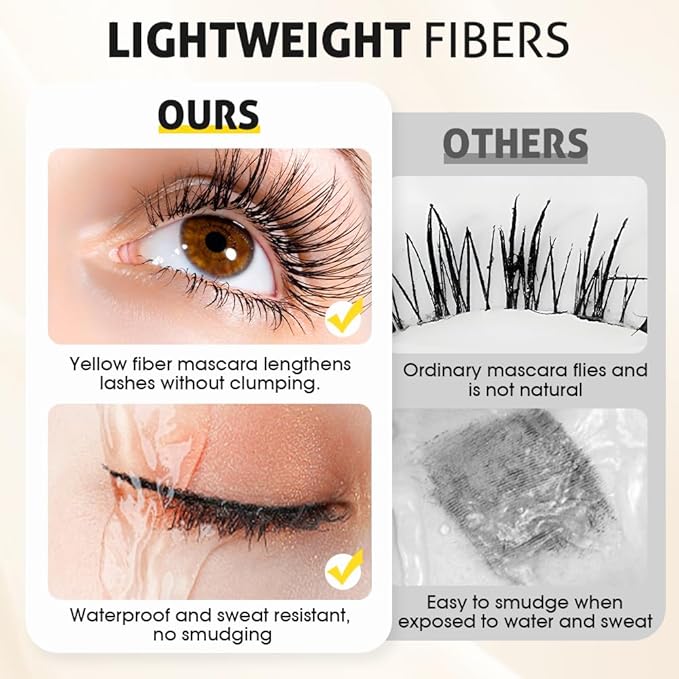 Bubble Mascara, 2025 Upgrade Waterproof Tubing Mascaras, Long-Lasting Mascara Clump-Proof Enhances the Natural Look, Can be Layered to Boost Curl, Length Formula for Bold (1Pcs)