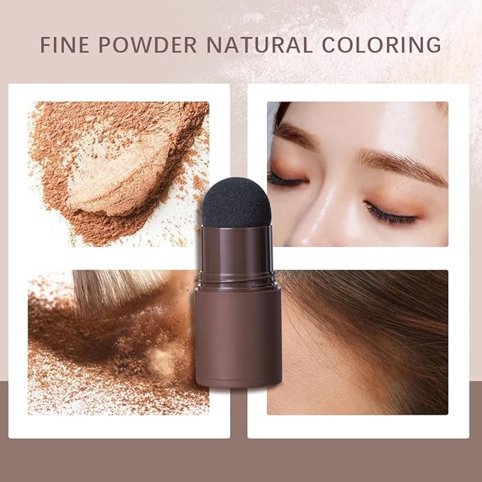 Eyebrow Powder Stamp Stencil Set, Eyebrow Stencils Shaping Kit, Long-Lasting Soft and Natural Eyebrow Powder for Women Girl, Includes Brush&Stencils, (A04#Black, 1 Kit)