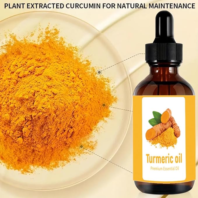 Turmeric Soap & Essential Oil Set, 6 Counts Turmeric Soap and Essential Oils with Soap Bag, Turmeric Oil Premium Essential Oil Set for Face & Body, Turmeric Lemon Soap Bar