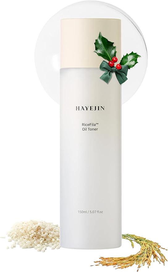 HAYEJIN RiceFila Milk Toner for Glass Skin – 2-in-1 Hydrating Korean Rice Toner with Niacinamide, 8 Hyaluronic Acids & 6 Peptides – Dual Phase Lightweight Rice Bran Facial Toner 5.07 fl oz