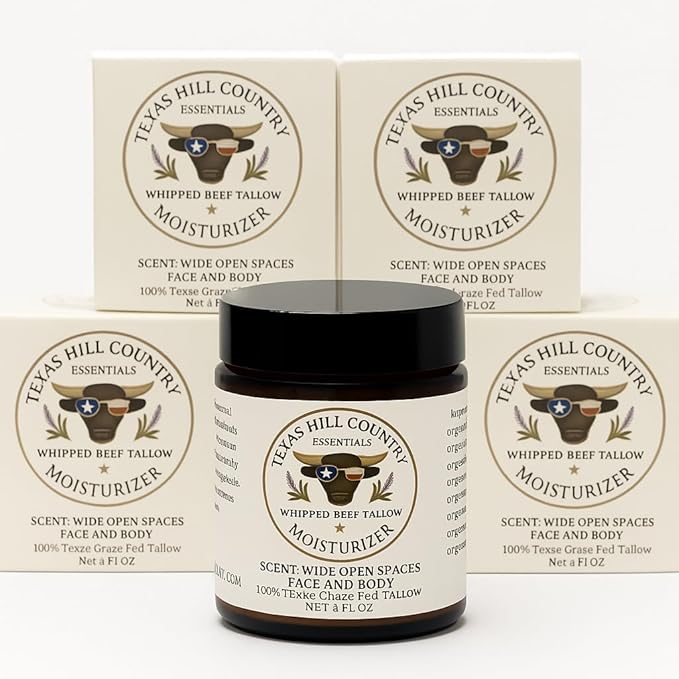 Organic Grass‑Fed Beef Tallow Moisturizer – Face, Body & Hands – Natural Eczema Relief