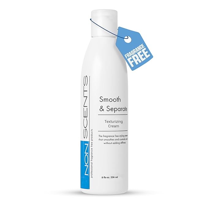 Nonscents Fragrance Free Curl Defining Cream, Truly Unscented. Great for Taming, Enhances Curls & Frizz Control. Create Amazing Blow-Dries & Styles that Last - Made in USA, 8 Fl Oz.