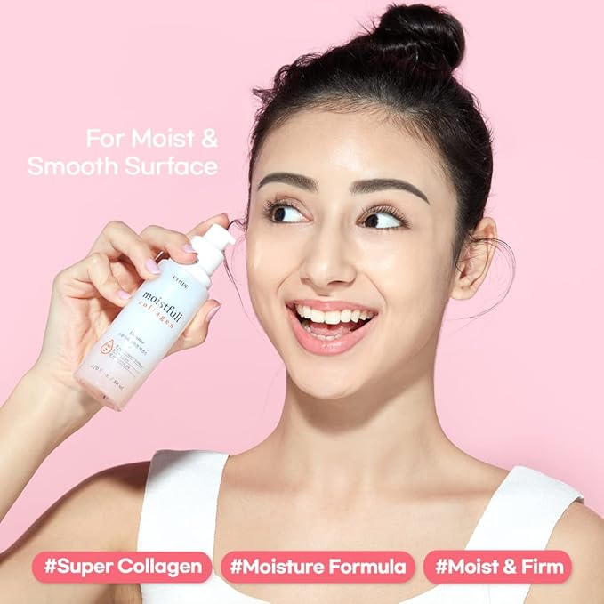 ETUDE Moistfull Collagen Essence, Serum for Face, Moisturizer, Super Collagen Water, Sensitive Skin, Moisturizing Essence, Long-Lasting Formula, Korean Skin Care, Beauty (2.70 Fl Oz)
