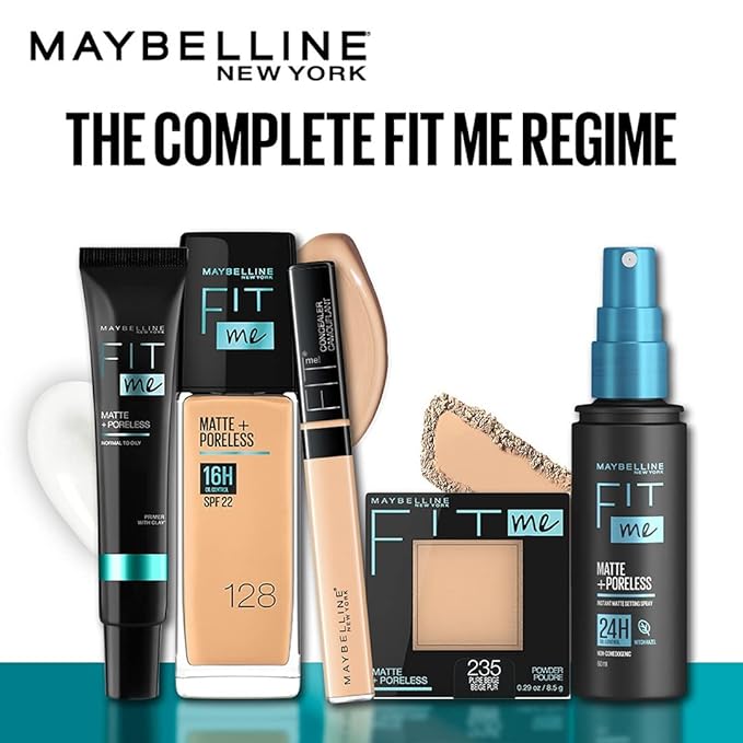 Maybelline Fit Me Matte + Poreless Pressed Face Powder Makeup & Setting Powder, Classic Ivory, 1 Count