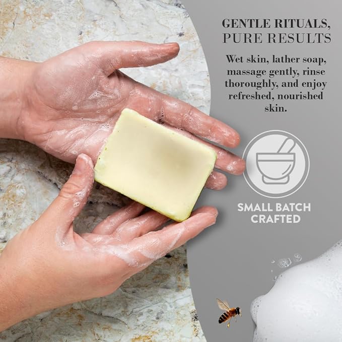 Unscented Tallow Soap – Fragrance-Free Bar for Sensitive Skin – Grass-Fed & Simple Ingredients – 3 Pack