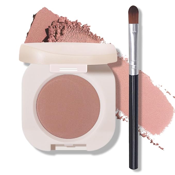 Rose Pink Eyeshadow Single Eyeshadow,Matte Ultra Fine Lightweight Powder Multiuse Blendable Makeup Eyeshadow for Women Girls,High Pigment Daily Warm Tone Eyes Makeup (03 Mist Rose)