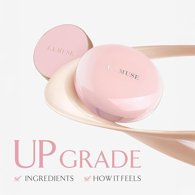 LA MUSE Glow Cushion Foundation No.20 Pure Ivory | Matches Your Skin Tone Perfectly | 65% Hyaluronic Acid Formula Moisturizes Dry Skin | Natural Radiant Glow, Smooth Texture | Light to Medium Coverage