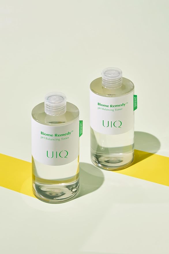 UIQ Biome Remedy pH Balancing Toner 10.14 fl. oz., Korean Skincare - Exfoliating Soothing PH Balancing Toner for Sensitive Skin