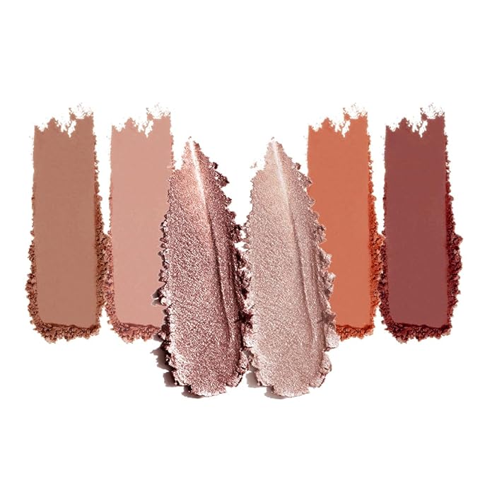 Eyeshadow Palette 6-Color Glitter, Shimmer Pearlescent, Super Sparkle & Multi-Color Earth Tones, Waterproof, Sweatproof, Long-Lasting, Fine Texture for Vibrant, Smudge-Proof Eye Makeup-12#
