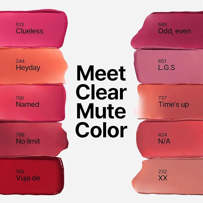Unseen Mirror Lip Tint, High-Gloss, Non-Sticky, Long-Lasting Stain, Blendablem, Clear Shades 3.5g (Vuja De, 1 OZ)