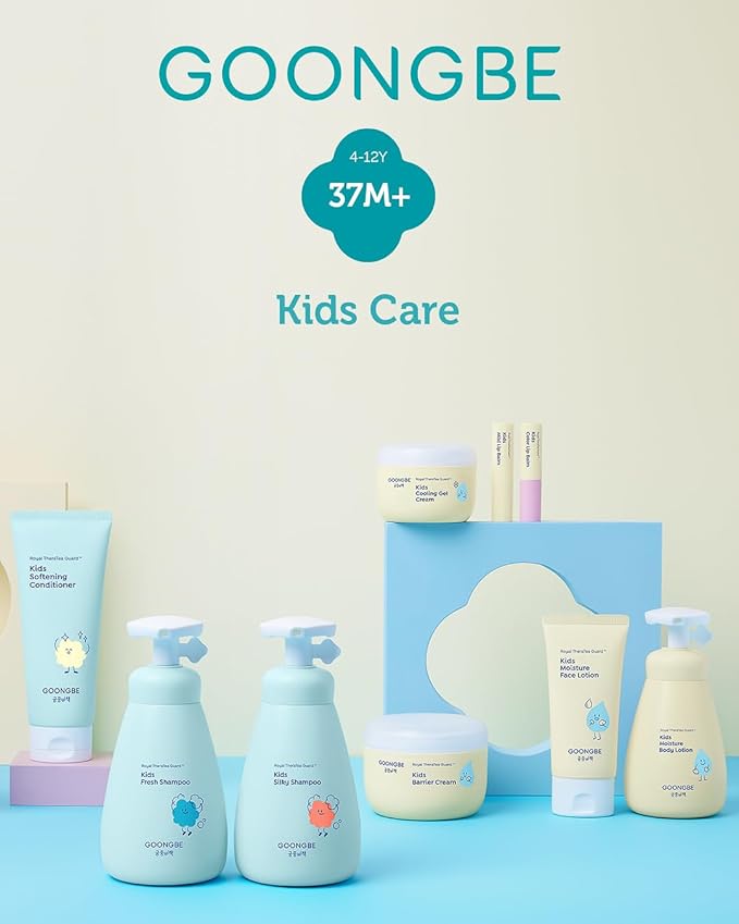 Kids' Silky Shampoo - Korean Kids Hair Softening Shampoo - Shiny and Glossy Hair for Weak, Frizzy and Tangle Prone Hair - Low pH & Silicone-Free Formula - Allergen Free Scent, 10.1 fl.oz.