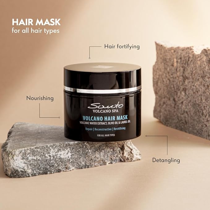 Volcano Hair Mask 200ml – Deep Hair Mask for Dry Damaged Hair – Reduces Breakage & Enhances Shine – Hair Treatment Mask for Dry, Damaged & Frizzy Hair